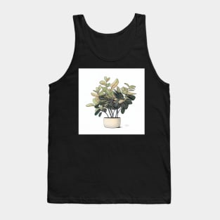 ZZ Plant Green and Nice Illustration Drawing Tank Top